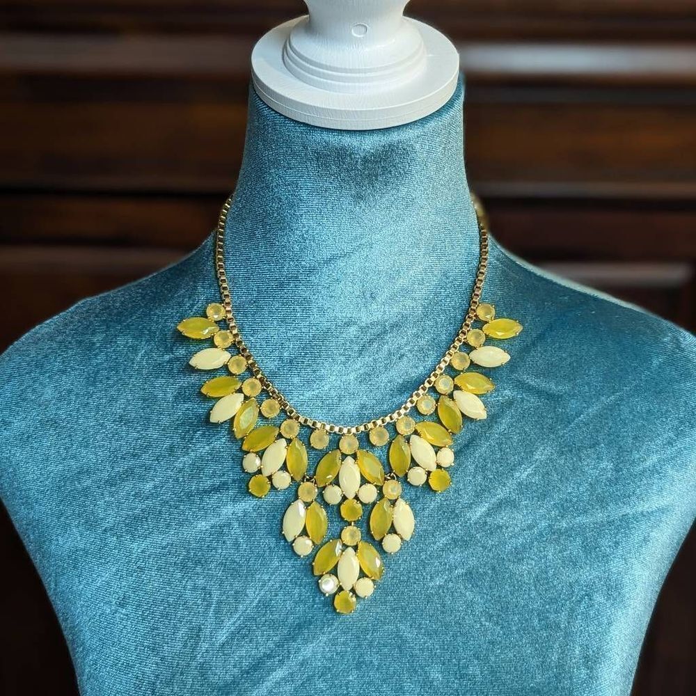 Kate Spade Marquee Bib Gold Plated Statement Necklace